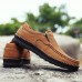 Men Casual Slip On Genuine Leather Moc Toe Oxfords Men Casual Slip On Genuine Leather Moc Toe Oxfords