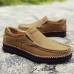 Men Casual Slip On Genuine Leather Moc Toe Oxfords Men Casual Slip On Genuine Leather Moc Toe Oxfords