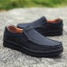Men Casual Slip On Genuine Leather Moc Toe Oxfords Men Casual Slip On Genuine Leather Moc Toe Oxfords