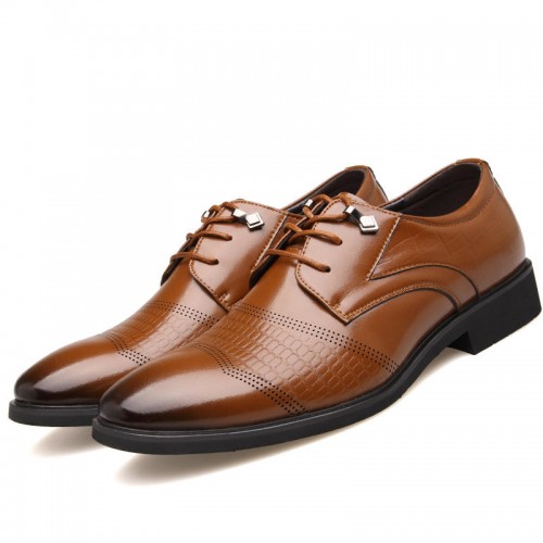 Men Brogue Carved Dress Shoes Business Casual Oxfords Men Brogue Carved Dress Shoes Business Casual Oxfords