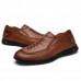 Men Casual Business Hand Stitching Slip On Leather Oxfords Shoes Men Casual Business Hand Stitching Slip On Leather Oxfords Shoes