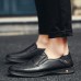 Men Casual Business Hand Stitching Slip On Leather Oxfords Shoes Men Casual Business Hand Stitching Slip On Leather Oxfords Shoes