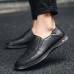 Men Casual Business Hand Stitching Slip On Leather Oxfords Shoes Men Casual Business Hand Stitching Slip On Leather Oxfords Shoes