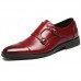 Men Pointed Toe Elegant Business Formal Buckle Oxfords Men Pointed Toe Elegant Business Formal Buckle Oxfords