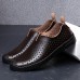 Banggood Shoes Men Comfy Breathable Hollow Outs Genuine Leather Slip On Oxfords Banggood Shoes Men Comfy Breathable Hollow Outs Genuine Leather Slip On Oxfords