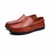 Men Casual Breathable Genuine Leather Slip On Oxfords Moc Toe Shoes Men Casual Breathable Genuine Leather Slip On Oxfords Moc Toe Shoes