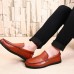 Men Casual Breathable Genuine Leather Slip On Oxfords Moc Toe Shoes Men Casual Breathable Genuine Leather Slip On Oxfords Moc Toe Shoes