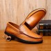 Men Casual Breathable Genuine Leather Slip On Oxfords Moc Toe Shoes Men Casual Breathable Genuine Leather Slip On Oxfords Moc Toe Shoes