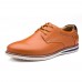 Men Soft Genuine Leather Lace Up Oxfords Shoes Men Soft Genuine Leather Lace Up Oxfords Shoes