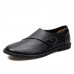 Men Genuine Leather Casual Business Hook Loop Driving Oxfords Men Genuine Leather Casual Business Hook Loop Driving Oxfords