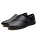 Men Genuine Leather Casual Business Hook Loop Driving Oxfords Men Genuine Leather Casual Business Hook Loop Driving Oxfords