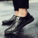Menico Men Soft Sole Hand Stitching Genuine Leather Flat Oxfords Shoes Menico Men Soft Sole Hand Stitching Genuine Leather Flat Oxfords Shoes