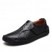 Menico Men Soft Sole Hand Stitching Genuine Leather Flat Oxfords Shoes Menico Men Soft Sole Hand Stitching Genuine Leather Flat Oxfords Shoes