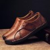 Menico Men Soft Sole Hand Stitching Genuine Leather Flat Oxfords Shoes Menico Men Soft Sole Hand Stitching Genuine Leather Flat Oxfords Shoes