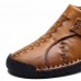 Menico Men Soft Sole Hand Stitching Genuine Leather Flat Oxfords Shoes Menico Men Soft Sole Hand Stitching Genuine Leather Flat Oxfords Shoes
