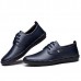 Men Breathable Hollow Out Genuine Leather Casual Oxfords Flats Men Breathable Hollow Out Genuine Leather Casual Oxfords Flats