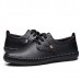 Men Breathable Hollow Out Genuine Leather Casual Oxfords Flats Men Breathable Hollow Out Genuine Leather Casual Oxfords Flats