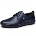 Men Breathable Hollow Out Genuine Leather Casual Oxfords Flats Men Breathable Hollow Out Genuine Leather Casual Oxfords Flats