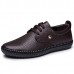 Men Breathable Hollow Out Genuine Leather Casual Oxfords Flats Men Breathable Hollow Out Genuine Leather Casual Oxfords Flats