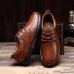 Men Casual Comfy Soft Sole Genuine Leather Lace Up Oxfords Shoes Men Casual Comfy Soft Sole Genuine Leather Lace Up Oxfords Shoes