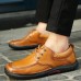 Men Casual Comfy Soft Sole Genuine Leather Lace Up Oxfords Shoes Men Casual Comfy Soft Sole Genuine Leather Lace Up Oxfords Shoes