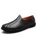 Men Soft Sole Genuine Leather Round Toe Slip On Oxfords Men Soft Sole Genuine Leather Round Toe Slip On Oxfords