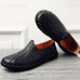 Men Soft Sole Genuine Leather Round Toe Slip On Oxfords Men Soft Sole Genuine Leather Round Toe Slip On Oxfords