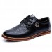 Large Size Men Casual Shoes Comfortable Breathable Lace-Up Leather Shoes Large Size Men Casual Shoes Comfortable Breathable Lace-Up Leather Shoes