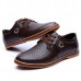 Large Size Men Casual Shoes Comfortable Breathable Lace-Up Leather Shoes Large Size Men Casual Shoes Comfortable Breathable Lace-Up Leather Shoes