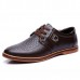 Large Size Men Casual Shoes Comfortable Breathable Lace-Up Leather Shoes Large Size Men Casual Shoes Comfortable Breathable Lace-Up Leather Shoes