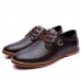 Large Size Men Casual Shoes Comfortable Breathable Lace-Up Leather Shoes Large Size Men Casual Shoes Comfortable Breathable Lace-Up Leather Shoes