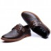 Large Size Men Casual Shoes Comfortable Breathable Lace-Up Leather Shoes Large Size Men Casual Shoes Comfortable Breathable Lace-Up Leather Shoes