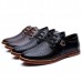 Large Size Men Casual Shoes Comfortable Breathable Lace-Up Leather Shoes Large Size Men Casual Shoes Comfortable Breathable Lace-Up Leather Shoes