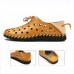 Men Casual Hand Stitching Hollow Outs Genuine Leather Oxfords Men Casual Hand Stitching Hollow Outs Genuine Leather Oxfords