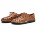 Men Casual Hand Stitching Hollow Outs Genuine Leather Oxfords Men Casual Hand Stitching Hollow Outs Genuine Leather Oxfords