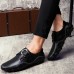 Men Casual Soft Hook Loop Genuine Leather Oxfords Men Casual Soft Hook Loop Genuine Leather Oxfords