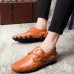 Men Casual Soft Hook Loop Genuine Leather Oxfords Men Casual Soft Hook Loop Genuine Leather Oxfords