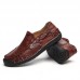 Men Genuine Leather Hand Stitching Casual Business Oxfords Men Genuine Leather Hand Stitching Casual Business Oxfords