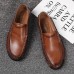 Men Genuine Leather Hand Stitching Casual Business Oxfords Men Genuine Leather Hand Stitching Casual Business Oxfords