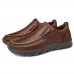 Menico Men Casual Comfy Soft Moc Toe Slip On Leather Oxfords Menico Men Casual Comfy Soft Moc Toe Slip On Leather Oxfords