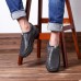 Menico Men Casual Comfy Soft Moc Toe Slip On Leather Oxfords Menico Men Casual Comfy Soft Moc Toe Slip On Leather Oxfords