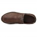 Menico Men Casual Comfy Soft Moc Toe Slip On Leather Oxfords Menico Men Casual Comfy Soft Moc Toe Slip On Leather Oxfords