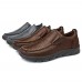 Menico Men Casual Comfy Soft Moc Toe Slip On Leather Oxfords Menico Men Casual Comfy Soft Moc Toe Slip On Leather Oxfords