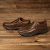 Menico Men Casual Comfy Soft Moc Toe Slip On Leather Oxfords Menico Men Casual Comfy Soft Moc Toe Slip On Leather Oxfords