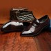Men Microfiber Casual Business Shoes Pointed Toe Oxfords Men Microfiber Casual Business Shoes Pointed Toe Oxfords
