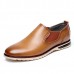 Men Leather Shoes Business Outdoor Slip On Oxfords Men Leather Shoes Business Outdoor Slip On Oxfords