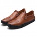 Casual Slip On Outdoor Men Oxfords Shoes In Leather Casual Slip On Outdoor Men Oxfords Shoes In Leather
