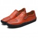 Casual Slip On Outdoor Men Oxfords Shoes In Leather Casual Slip On Outdoor Men Oxfords Shoes In Leather