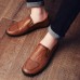 Casual Slip On Outdoor Men Oxfords Shoes In Leather Casual Slip On Outdoor Men Oxfords Shoes In Leather