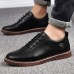 Casual Soft Genuine Leather Lace Up Oxfords for Men Casual Soft Genuine Leather Lace Up Oxfords for Men